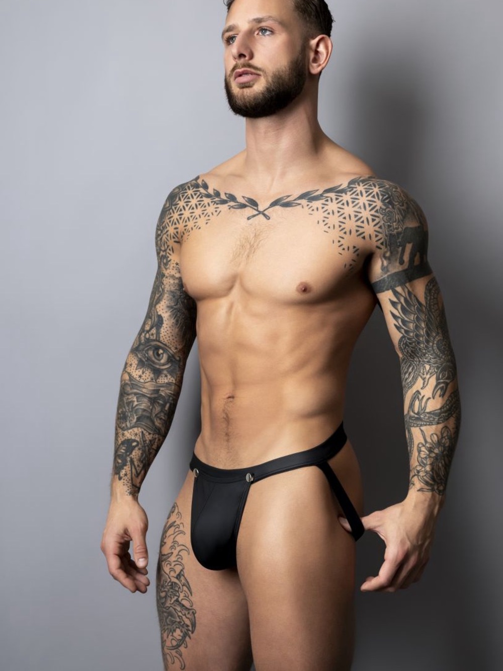 Male Power Men's Black Sap Off Jockstrap 346-298